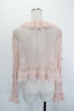 画像2: PINK HOUSE / はしごリボンドットチュールボレロ  ピンク I-26-06-29-022-LO-TO-TE-ZI (2)