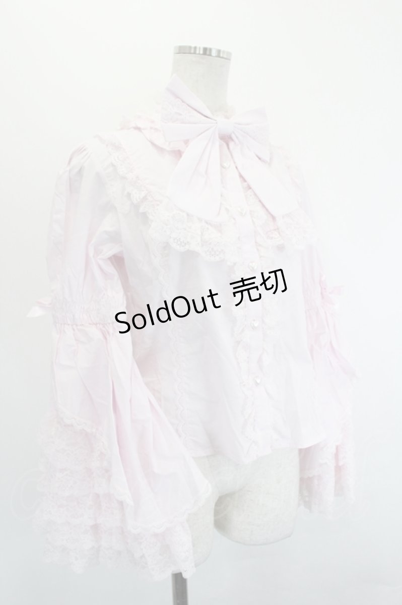 画像3: Plum Tree Design / 姫袖ブラウス M ピンク I-26-06-29-004-LO-OP-SA-ZI (3)