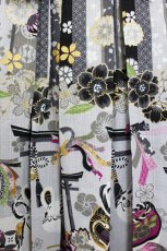 画像6: metamorphose / いろどり花てまり タックジャンパースカート 1 黒 I-26-06-29-045-ME-OP-SA-ZI (6)