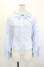 画像1: Plum Tree Design / 姫袖ブラウス M サックス I-26-06-29-005-LO-OP-SA-ZI (1)