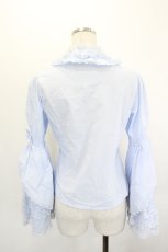 画像2: Plum Tree Design / 姫袖ブラウス M サックス I-26-06-29-005-LO-OP-SA-ZI (2)