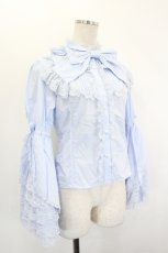 画像3: Plum Tree Design / 姫袖ブラウス M サックス I-26-06-29-005-LO-OP-SA-ZI (3)