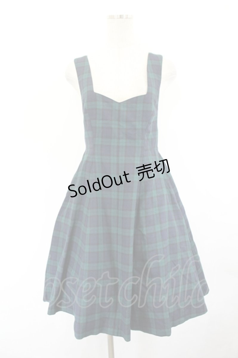 画像1: MILK / Ladyジャンパースカート  Black Watch tartan I-26-06-29-055-ML-OP-TE-ZI (1)
