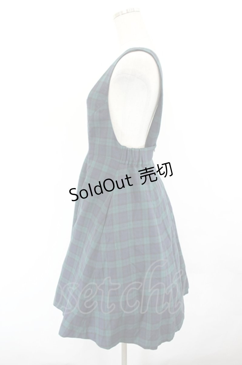 画像2: MILK / Ladyジャンパースカート  Black Watch tartan I-26-06-29-055-ML-OP-TE-ZI (2)