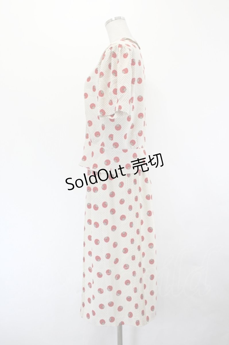 画像2: PINK HOUSE / スカラップ襟ドットセットアップ  アイボリー I-26-06-29-075-LO-TO-TE-ZI (2)