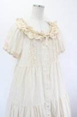 画像4: PINK HOUSE / フリルティアードワンピース  生成り I-26-06-29-079-LO-OP-TE-ZI (4)