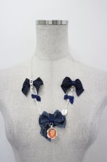 画像2: LOLITAその他(お買取対象外) / リボンティーカップモチーフネックレス  ネイビーＸ白 I-26-06-29-099-LO-AC-SA-ZI (2)