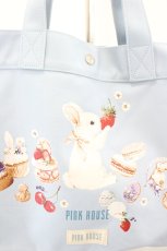 画像4: PINK HOUSE / スイーツスプリングバニートートバッグ  サックス I-26-06-29-103-LO-BG-SA-ZI (4)
