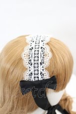 画像3: Chalmiere / シュエットヘッドドレス  黒Ｘ白 I-26-06-29-108-AX-ZA-SA-ZI (3)