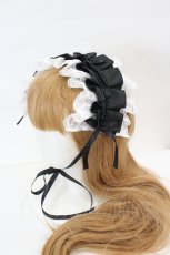 画像1: MARBLE / サテンバラ付きタックプリーツヘッドドレス   I-26-06-29-110-GO-AC-TE-ZI (1)