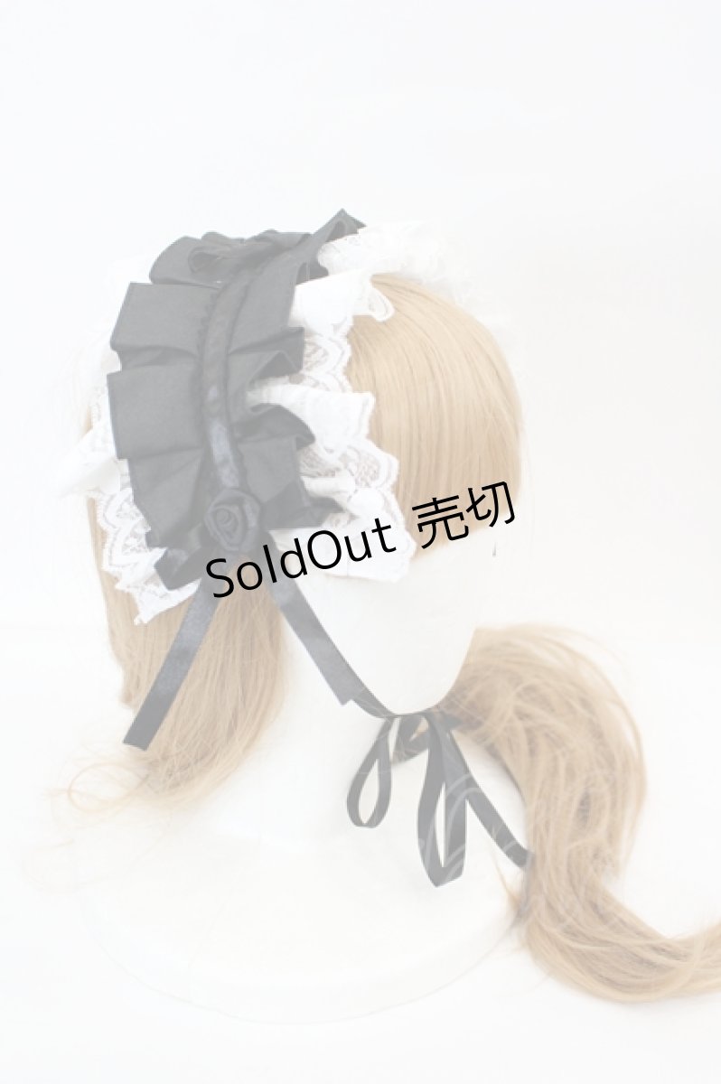 画像2: MARBLE / サテンバラ付きタックプリーツヘッドドレス   I-26-06-29-110-GO-AC-TE-ZI (2)