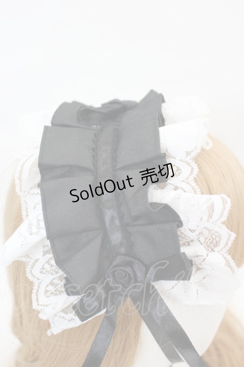 画像3: MARBLE / サテンバラ付きタックプリーツヘッドドレス   I-26-06-29-110-GO-AC-TE-ZI (3)