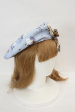 画像3: Hoshibako Works / ぼく、シマエナガ。 x HoshibakoWorks　Collaboration　刺繍ワッペン付きベレー帽  サックス I-26-06-29-113-LO-AC-SA-ZI (3)