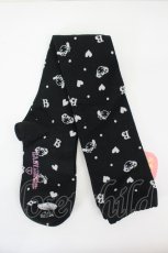 画像1: BABY,THE STARS SHINE BRIGHT / くみゃちゃんのLove Heartオーバーニーソックス  黒 I-26-06-29-124-BA-ZA-TE-ZI (1)