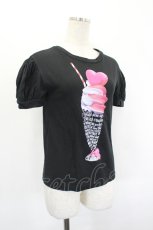 画像3: MILK / SweetsメッセージパフTee  黒 I-26-06-29-013-ML-TO-TE-ZI (3)