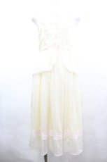 画像1: axes femme kawaii / ブリーズジャンパースカート  アイボリーＸピンク I-26-07-01-064-AX-OP-SA-ZI (1)