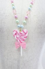 画像2: Angelic Pretty / POP Heartロリポップネックレス  ピンク I-26-07-01-090-AP-AC-SA-ZI (2)