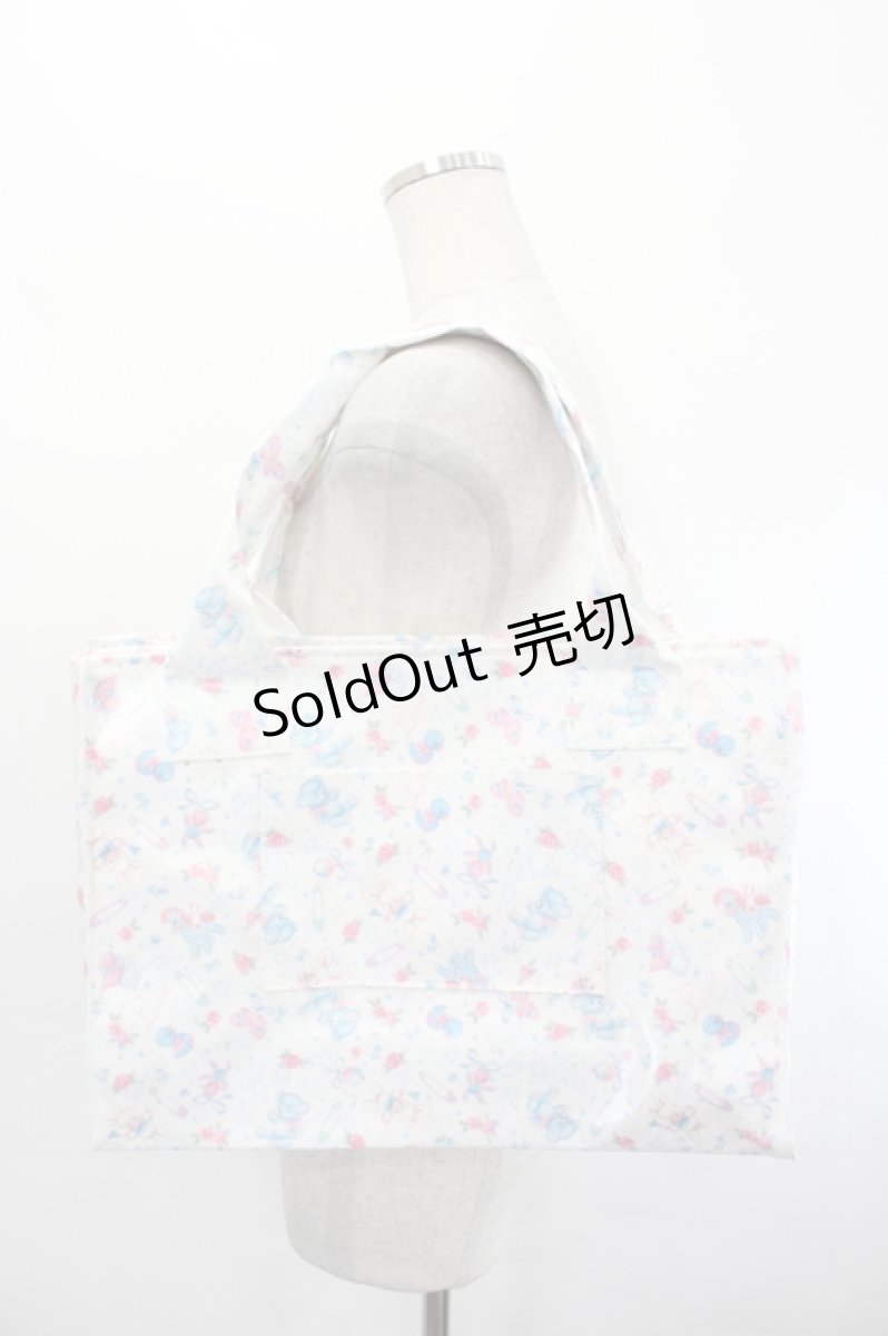 画像2: Katie / BABY TOYS tote L  ホワイト I-26-07-01-094-LO-BG-SA-ZI (2)