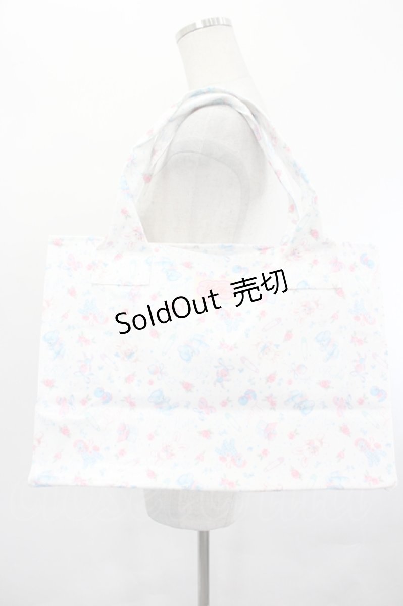 画像1: Katie / BABY TOYS tote L  ホワイト I-26-07-01-095-LO-BG-SA-ZI (1)