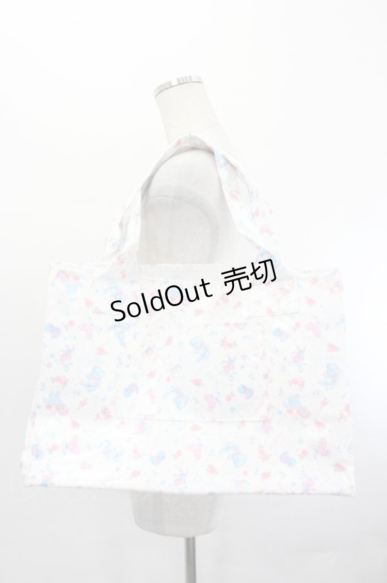 画像2: Katie / BABY TOYS tote L  ホワイト I-26-07-01-095-LO-BG-SA-ZI (2)