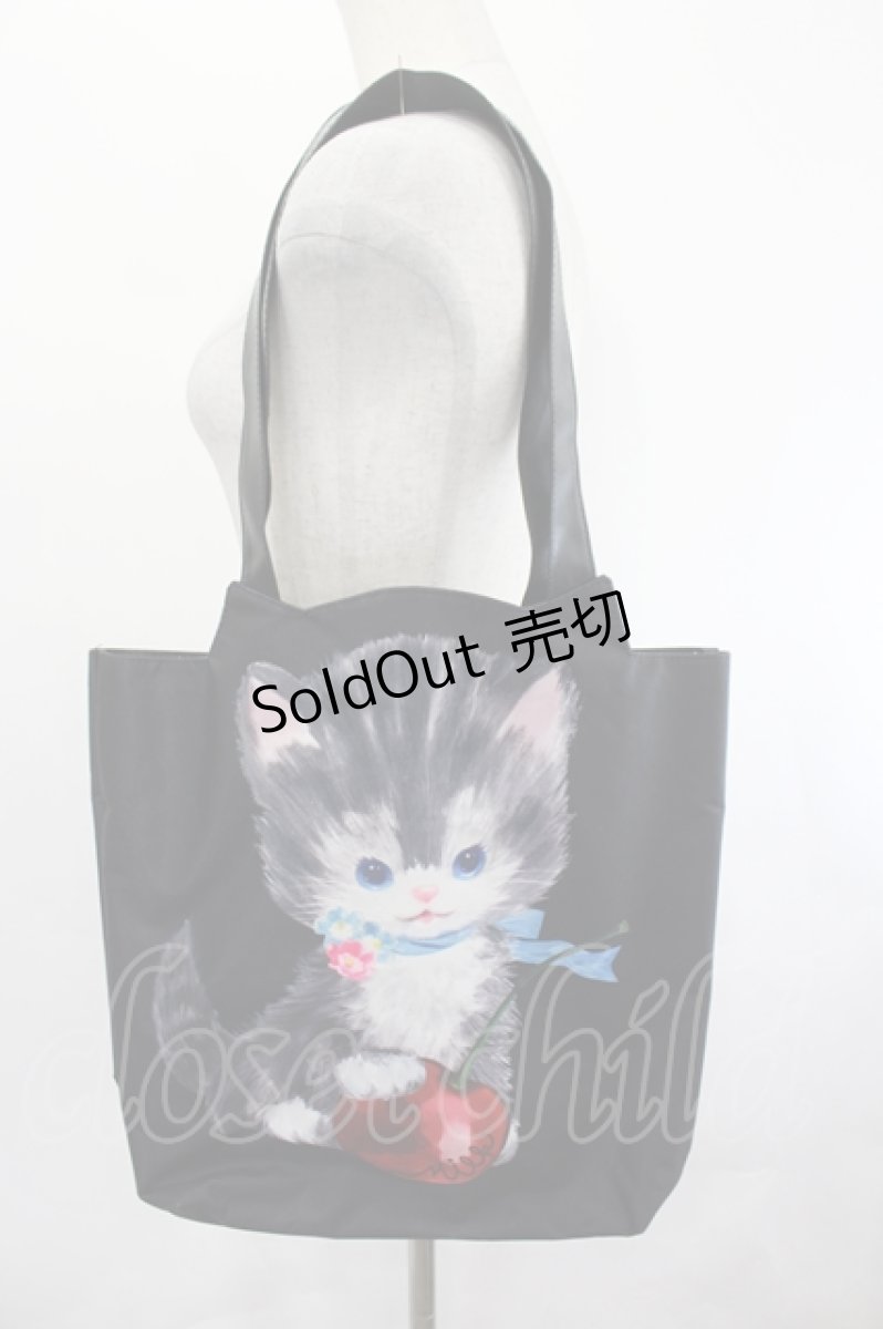 画像1: MILK / CHERRY CAT BAG  ブラック I-26-07-01-096-ML-BG-SA-ZI (1)
