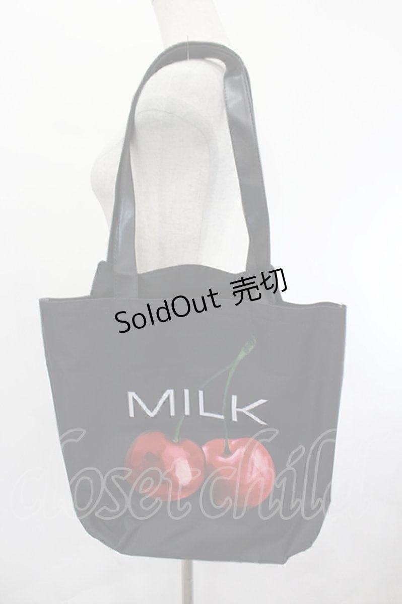 画像2: MILK / CHERRY CAT BAG  ブラック I-26-07-01-096-ML-BG-SA-ZI (2)