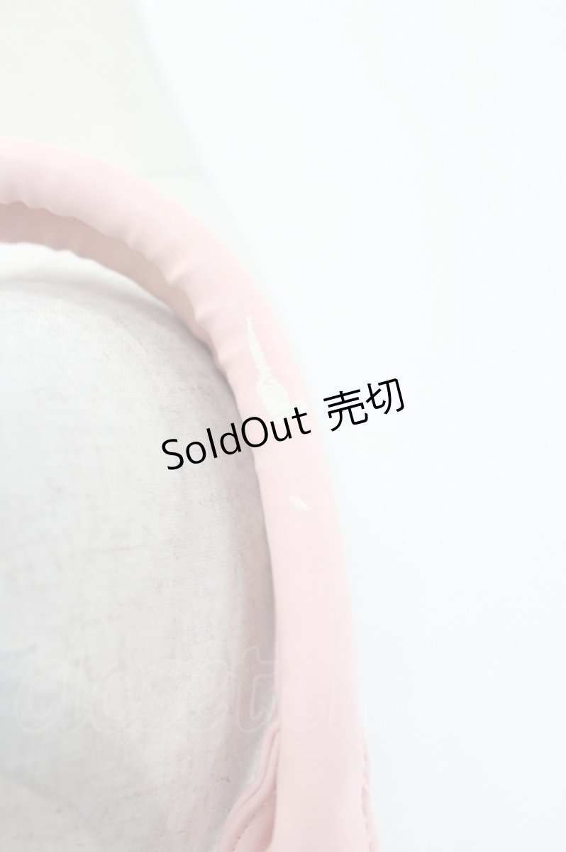 画像2: axes femme / ストライプ配色ビニールバッグ  アワピンク I-26-07-01-097-AX-BG-SA-ZI (2)