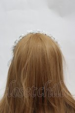 画像3: Angelic Pretty / Princess Jewelカチューシャ  白Ｘシルバー I-26-07-01-103-AP-AC-SA-ZI (3)
