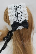 画像2: BABY,THE STARS SHINE BRIGHT / くみゃちゃんのLovely Paradeヘッドドレス  黒Ｘ白 I-26-07-01-105-BA-AC-SA-ZI (2)