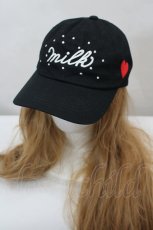 画像1: MILK / ロゴドット Cap  ブラック I-26-07-01-112-ML-AC-SA-ZI (1)