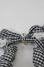 画像4: BABY,THE STARS SHINE BRIGHT / Flancesca Ribbonリボンクリップ  黒Ｘ白チェック I-26-07-01-125-BA-AC-SA-ZI (4)