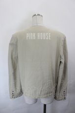 画像3: PINK HOUSE / 後ろPINK HOUSEロゴスナップボタンジャケット  ベージュ I-26-07-01-021-LO-JA-SA-ZI (3)