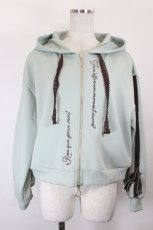 画像1: axes femme / トーションレース刺繍パーカー M ミント I-26-07-03-011-AX-TO-SA-ZI (1)