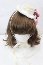 画像1: BABY,THE STARS SHINE BRIGHT / Heart Berry ミニハット  アイボリー I-26-07-03-128-BA-AC-SA-ZI (1)