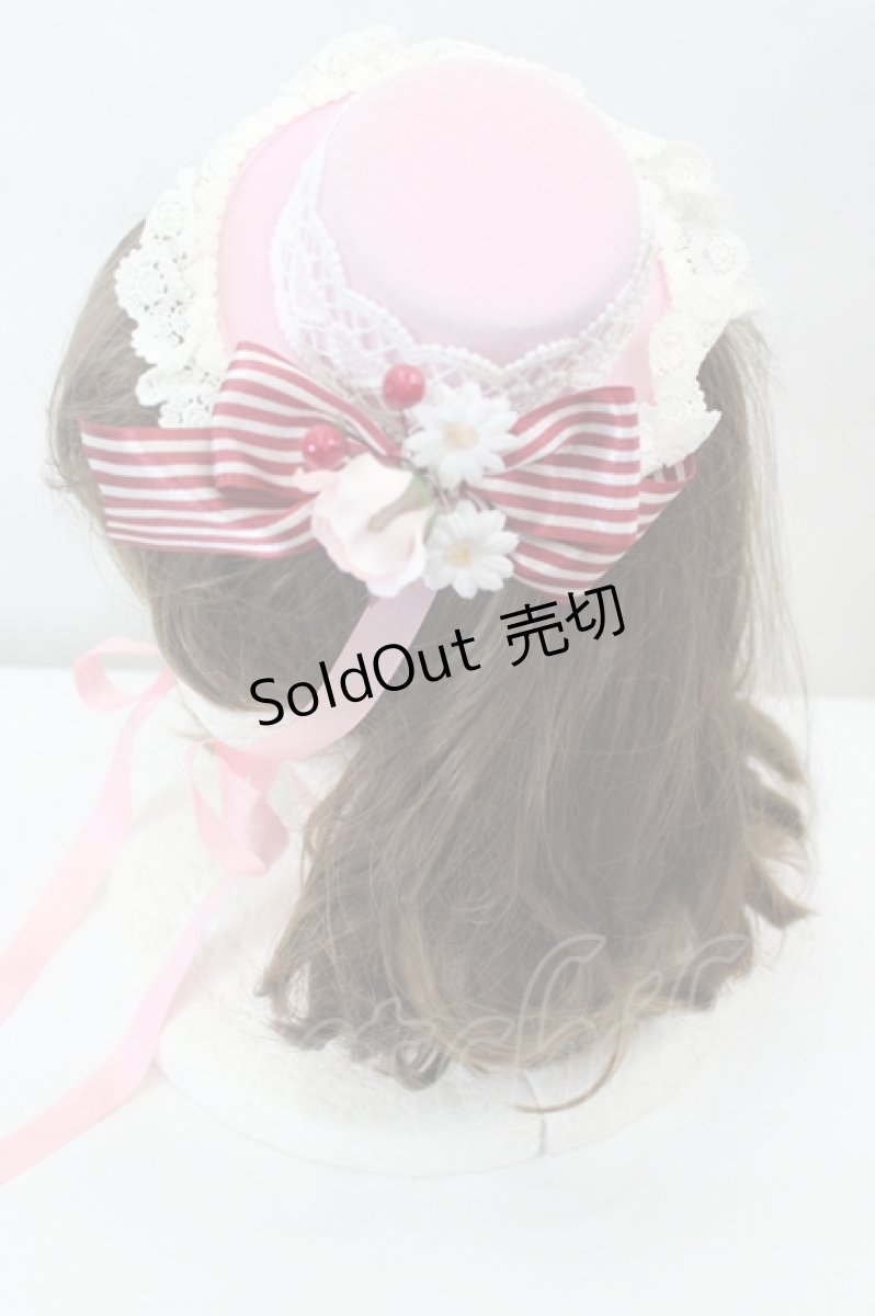 画像2: BABY,THE STARS SHINE BRIGHT / Heart Berry ミニハット  ピンク I-26-07-03-129-BA-AC-SA-ZI (2)