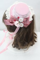 画像2: BABY,THE STARS SHINE BRIGHT / Heart Berry ミニハット  ピンク I-26-07-03-129-BA-AC-SA-ZI (2)