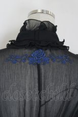 画像3: h.naoto Blood / 刺繍入りレース切替ヨークシアーブラウス  黒 I-26-07-03-029-HN-BL-TE-ZI (3)