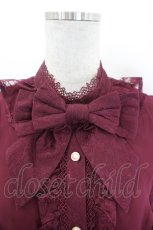 画像4: Chalmiere / 姫袖7分丈ブラウス  ボルドー I-26-07-05-032-AX-BL-SA-ZI (4)