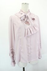 画像3: axes femme kawaii / クラシックローズ刺繍ブラウス  ピンク I-26-07-05-036-AX-BL-SA-ZI (3)