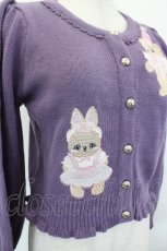 画像4: axes femme kawaii / ハロウィンナイト刺繍カーデ  ラベンダー I-26-07-05-038-AX-TO-SA-ZI (4)
