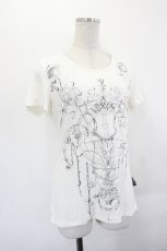 画像3: Ozz Croce / ゴシックプリントトップス  白 I-26-07-05-053-OO-TO-TE-ZI (3)