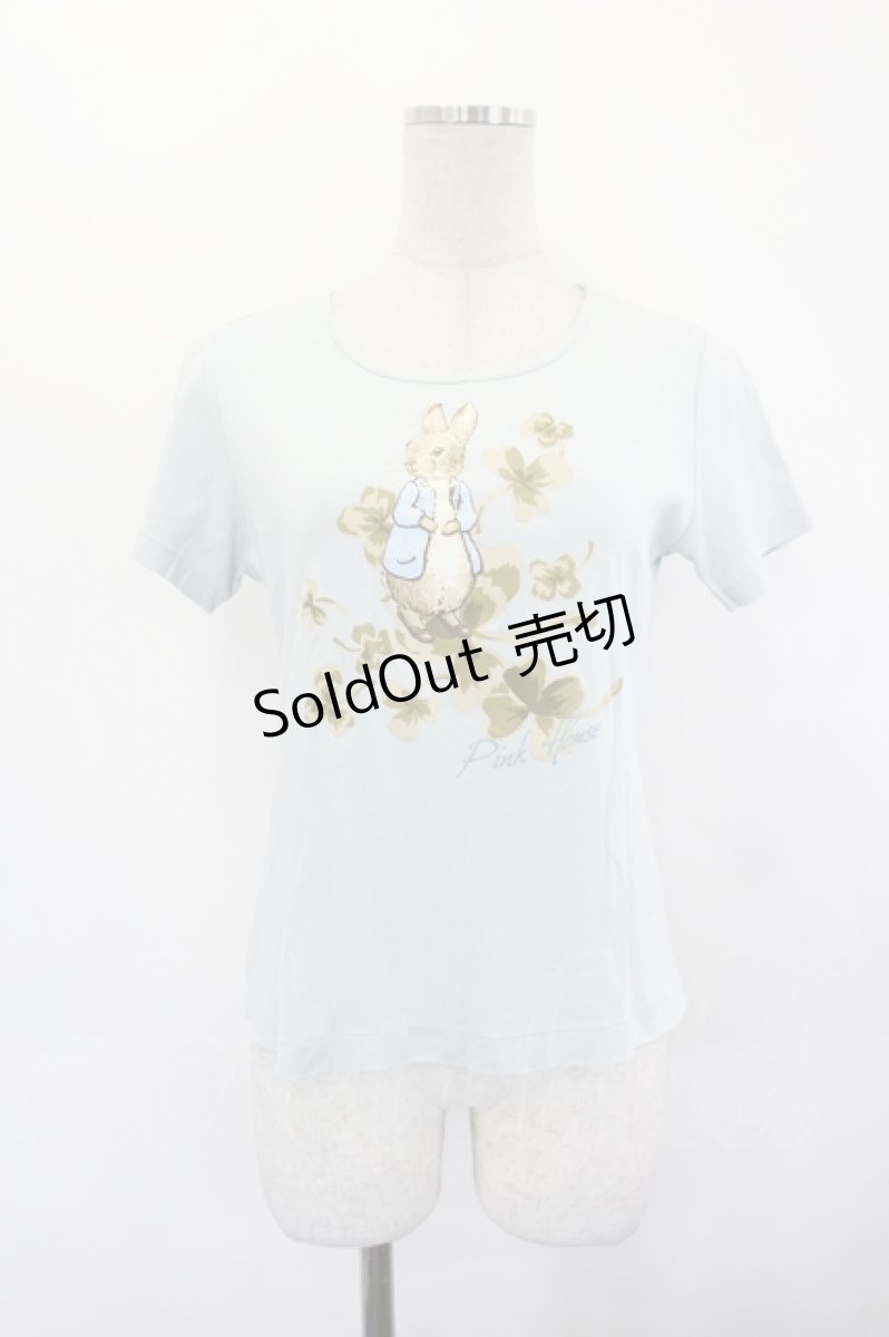 画像1: PINK HOUSE / ピーターラビットプリントTシャツ  サックス I-26-07-05-057-LO-TO-SA-ZI (1)