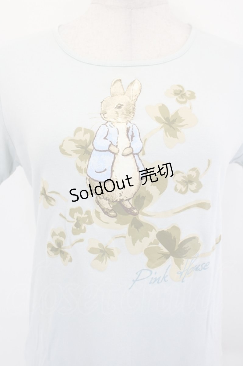 画像4: PINK HOUSE / ピーターラビットプリントTシャツ  サックス I-26-07-05-057-LO-TO-SA-ZI (4)