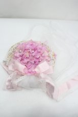 画像1: Angelic Pretty / フラワーパールミニ麦わらハット  ピンク I-26-07-05-127-AP-AC-SA-ZI (1)