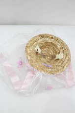画像2: Angelic Pretty / フラワーパールミニ麦わらハット  ピンク I-26-07-05-127-AP-AC-SA-ZI (2)