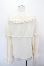 画像2: Amavel / Secret Macaronレースケープブラウス   I-26-07-05-002-CA-BL-SA-ZI (2)
