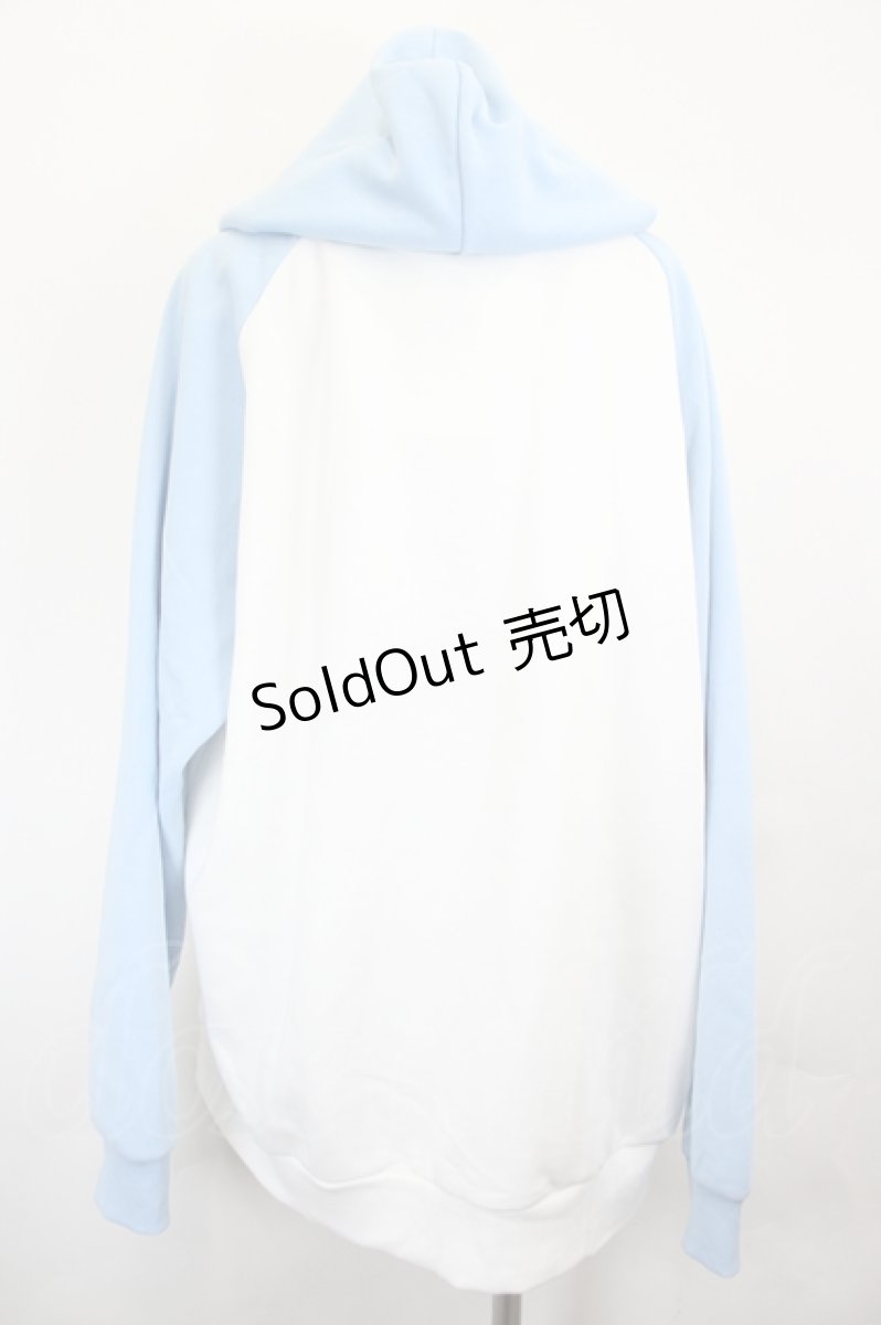 画像2: NieR Clothing / NieRちゃんパーカー F サックスＸ白 I-26-07-07-037-PU-TO-SA-ZI (2)