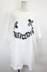 画像1: NieR Clothing / おかおプリントBIG TEE XXXL 白Ｘ黒 I-26-07-07-038-PU-TO-SA-ZI (1)