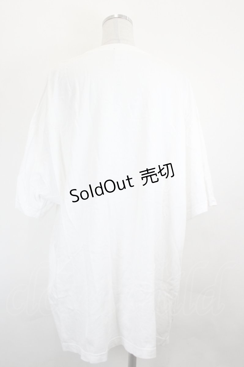 画像2: NieR Clothing / おかおプリントBIG TEE XXXL 白Ｘ黒 I-26-07-07-038-PU-TO-SA-ZI (2)