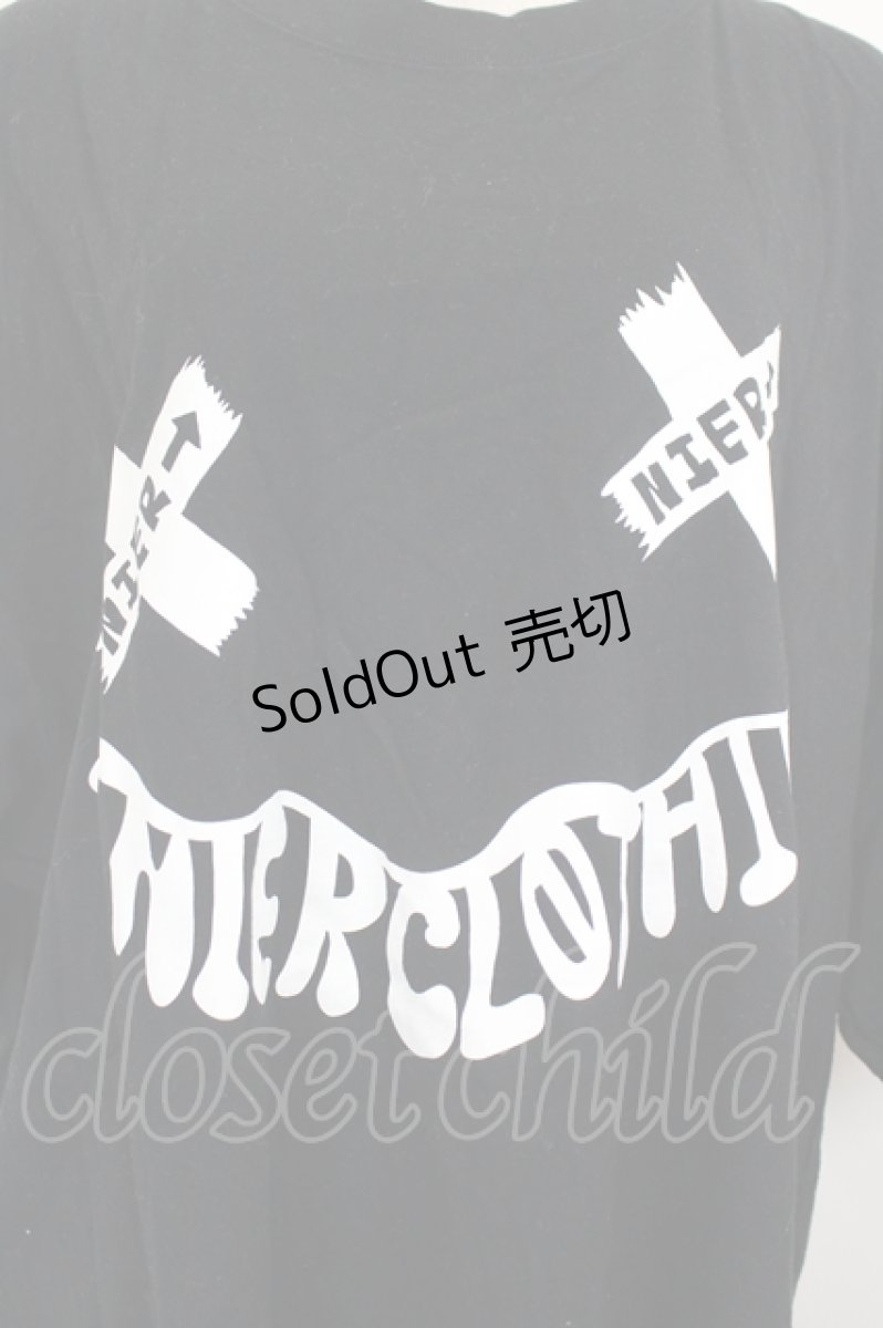 画像3: NieR Clothing / おかおプリントBIG TEE XXXL 白Ｘ黒 I-26-07-07-040-PU-TO-SA-ZI (3)